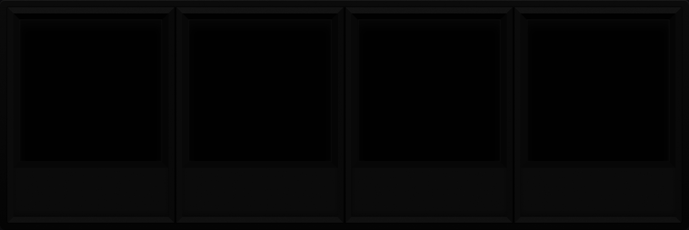 Void Black Display Case (1x4)